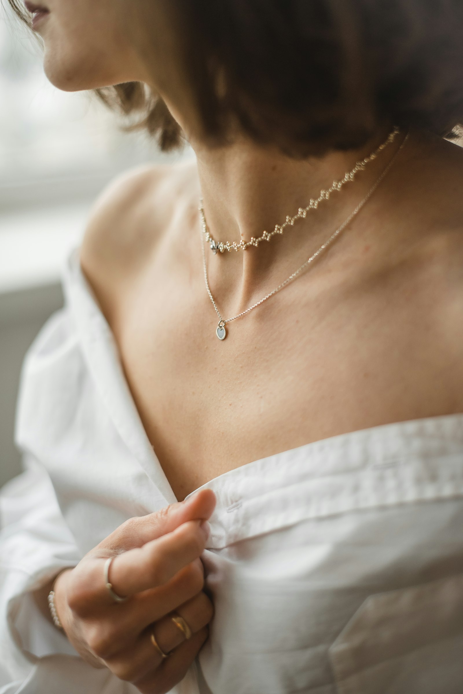 Editorial fashion portrait with fine jewellery